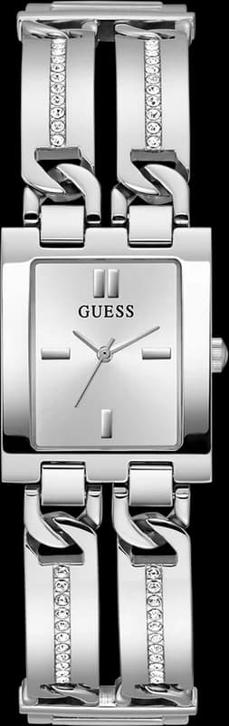 Montre Femme Guess GW0668L1 Boîtier Carré Acier Argenté avec Cristaux