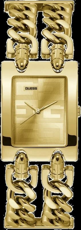 Garde-temps Guess GW0294L2 pour femme, bracelet acier, cadran doré