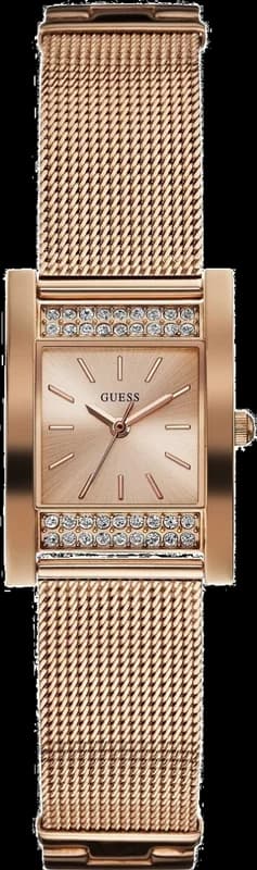 Montre Femme Guess W0127L3 en Acier Or Rose avec Cadran Carré et Strass