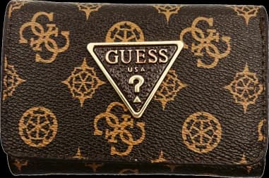 Portefeuille Guess 109835 pour femme en simili cuir marron à logo