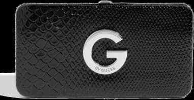 Portefeuille Guess rigide noir pour femme - Réf. 12049839