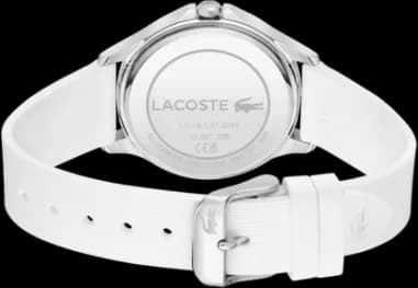 Zoom sur le cadran argent du Lacoste 2001235