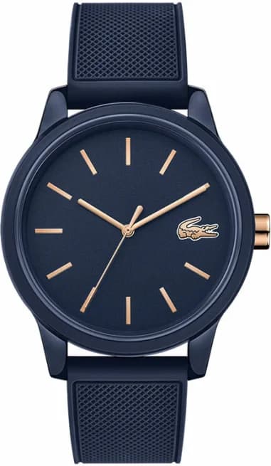 Montre Lacoste 12.12 2011011 homme bracelet silicone bleu