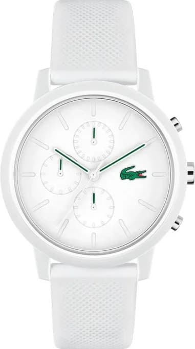 Montre Homme Lacoste 2011246 Chronographe Quartz - Boîtier et Bracelet Blanc