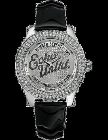 Montre Unisexe Marc Ecko E10038M1 Cadran Argent Bracelet Noir