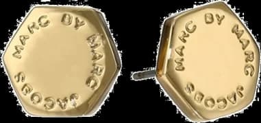 Boucles d'oreilles écrou en acier doré Marc by Marc Jacobs - Réf. M3PE565-G - Pour femme