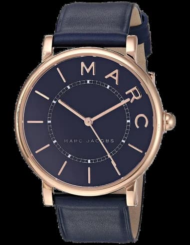 Montre Femme Marc Jacobs Roxy MJ1534 en Bleu Nuit et Or Rose