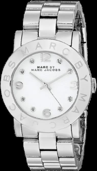 Montre Femme Marc Jacobs Amy MBM3054 Cadran Blanc Acier Inoxydable