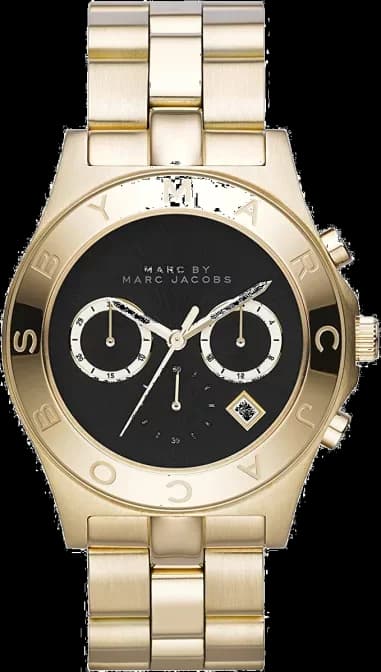 Montre Femme Marc Jacobs MBM3309 Chronographe Acier Doré Cadran Noir