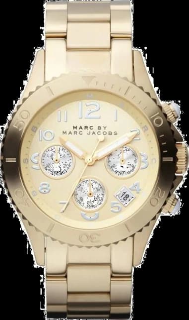 Montre Marc by Mac Jacobs Rock Chrono MBM3188 Bracelet doré jaune en acier
