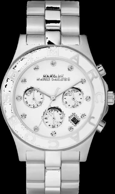 Montre Femme Marc Jacobs MBM3080 Chronographe Acier Argenté