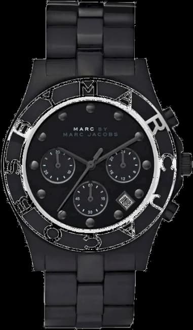 Montre Femme Marc Jacobs MBM3083 Chronographe Acier Noir