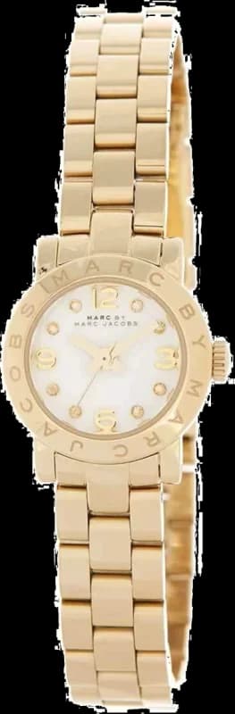 Montre Femme Marc Jacobs Amy MBM3226 Cadran Blanc 20mm Bracelet Or Acier