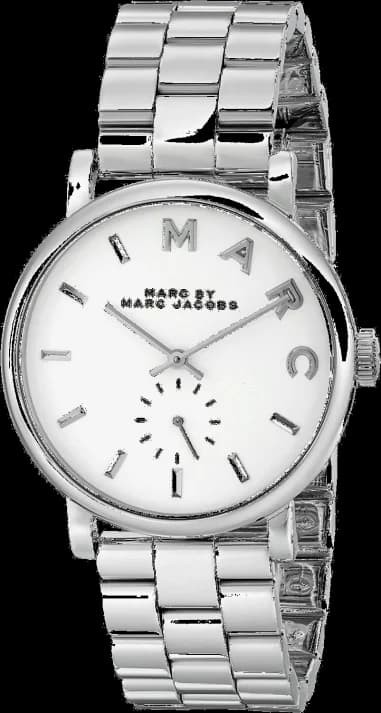 Montre Femme Marc Jacobs MBM3242 Cadran Blanc Acier Poli