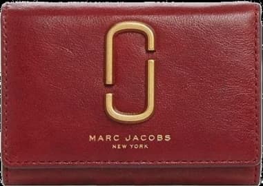 Portefeuille femme Marc Jacobs M0012078-RED en cuir véritable rouge