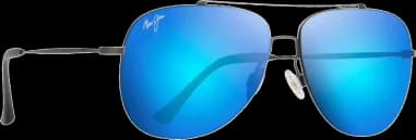 Lunettes de soleil Maui Jim Cinder Cone MJ789-02S - Verres miroir bleu - Unisexe