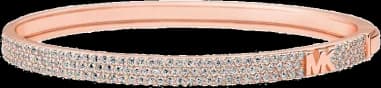 Bracelet jonc Michael Kors MKC1551AN791 en argent plaqué or rose avec zircons, pour femme