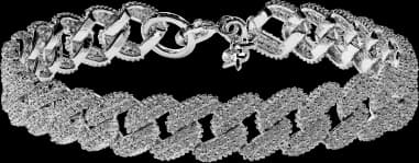 Bracelet Michael Kors MKC1427AN040 en argent 925 à maillons gourmette pavé de zircons pour femme