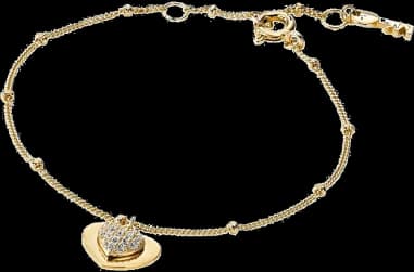 Bracelet Michael Kors Love pour Femme en Argent 925 plaqué Or Jaune - Réf. MKC1118AN710