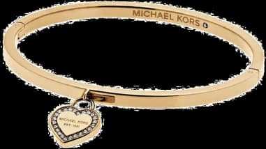 Bracelet Michael Kors MKJ5037710 en acier doré avec breloque coeur pour femme