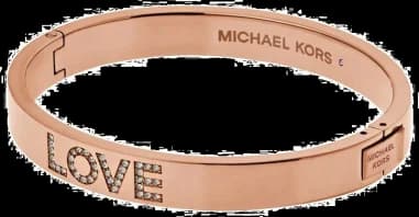 Bracelet Michael Kors MKJ5057791 LOVE strass or rose pour Femme