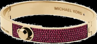 Bracelet Michael Kors MKJ5089710 en acier doré avec strass rouges pour femme