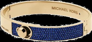 Bracelet Michael Kors MKJ5090710 pour Femme en Or et Acier, Strass Bleus