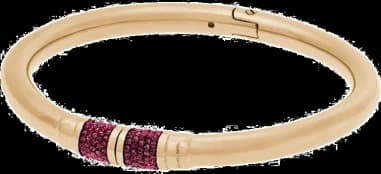 Bracelet Michael Kors MKJ5091710 en acier doré avec strass rouges pour femme
