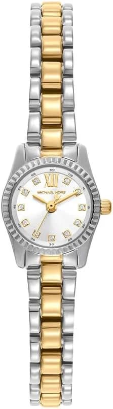Montre Michael Kors Micro Lexington MK4903 femme bicolore, acier inoxydable 19mm, quartz 5 ATM