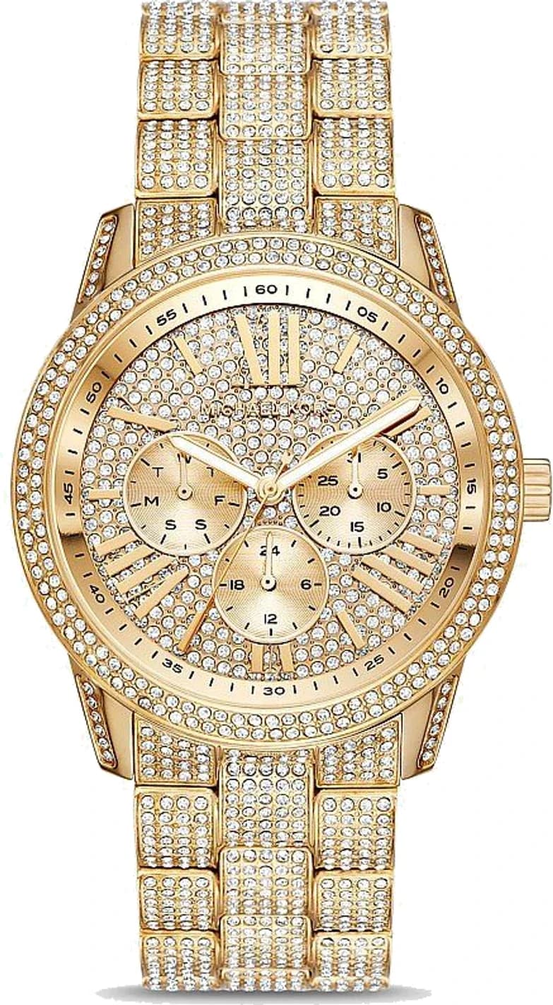 Montre Michael Kors Brynn MK6789 femme dorée, acier inoxydable 42mm, quartz 10 ATM