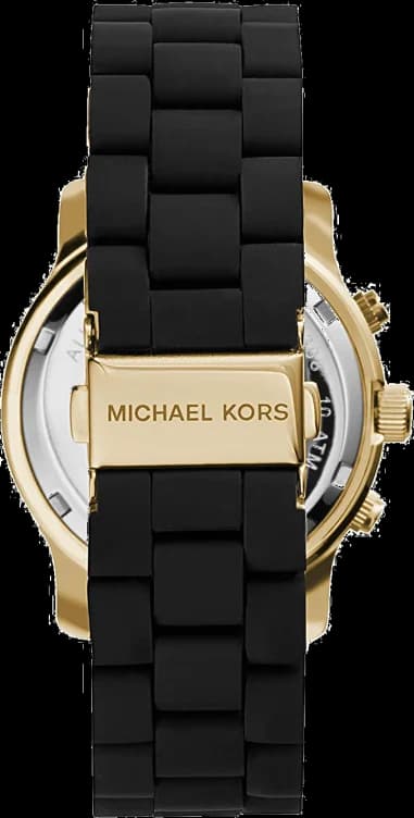 Montre Michael Kors MK5191 Femme, Boîtier Bicolore Noir et Or, Cadran Noir vue 2