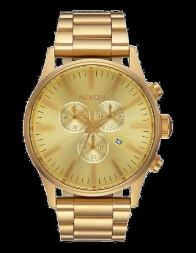 Montre Homme Nixon Sentry A386-502 Cadran et Boîtier Dorés