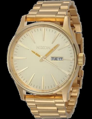 Montre Homme Nixon Sentry SS A356-502 Cadran et Bracelet Acier Doré