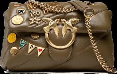 Sac à main Pinko Love Mini Puff Party - Modèle No Pinko No Party en cuir