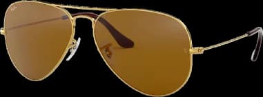 Garde-temps Ray-Ban RB3025 001/33 62-14, monture dorée, verres marron