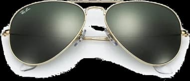 Le garde-temps Ray-Ban RB3025 L0205 62-14 vu de profil