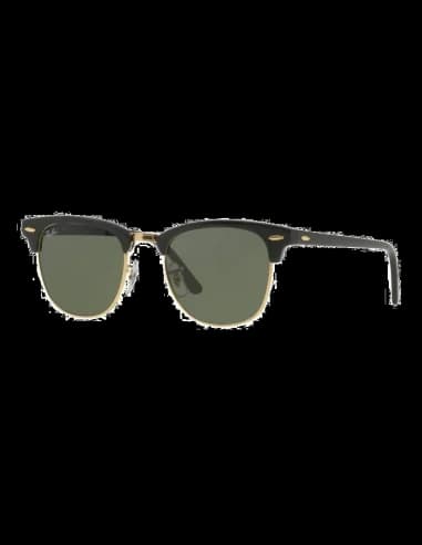 Lunettes de Soleil Ray-Ban Clubmaster RB3016 W0365 Noir Or - Modèle Unisexe