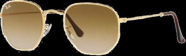 Garde-temps Ray-Ban RB3548N 001/51 54-21, marron, montures écaille, verres dégradés