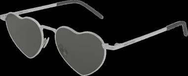 Lunettes de soleil Saint Laurent LouLou SL 301 forme coeur monture métal