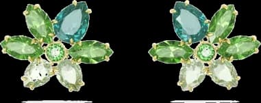 Boucles d'oreilles Swarovski Gema 5658400 en cristaux verts pour femme