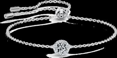 Bracelet Swarovski Angelic 5567934 en métal rhodié argenté pour femme
