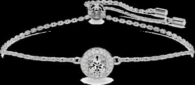 Bracelet Swarovski Constella 5636266 en métal rhodié argenté avec cristaux blancs - Pour Femme