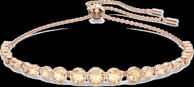 Bracelet Swarovski Emily 5663393 en métal plaqué or rose avec cristaux, pour femme