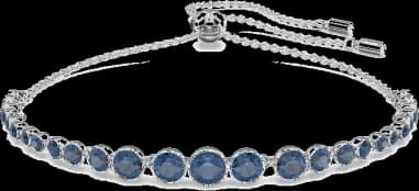 Bracelet Swarovski Emily 5663394 en métal rhodié bleu pour femme