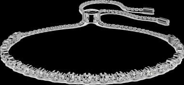 Bracelet Femme Swarovski Subtil 5465384 en Métal Rhodié avec Cristaux Blancs