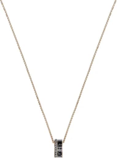 Collier Swarovski Alto 5427127 pour Homme en plaqué or rose avec pendentif effet carbone