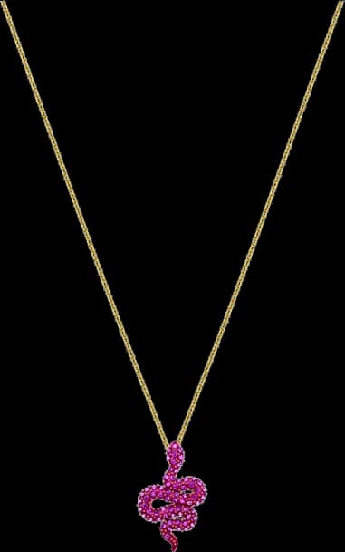 Collier Swarovski Leslie 5438407 en plaqué or rose avec serpent et cristaux rouges pour femme