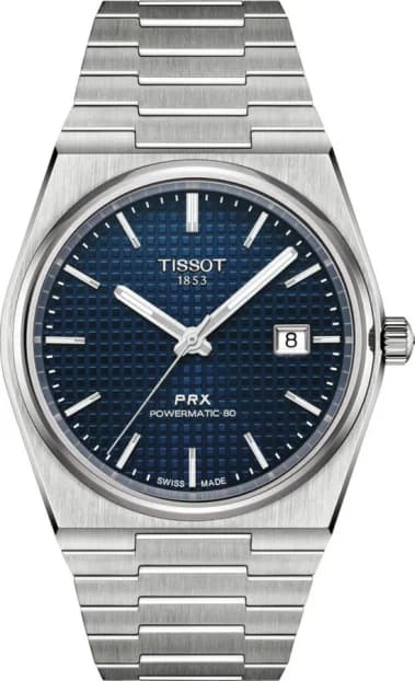Tissot PRX Powermatic 80 T1374071104100 - Montre Homme Automatique Acier Cadran Bleu