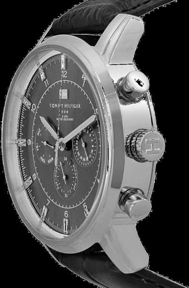 Montre Homme Tommy Hilfiger Harrison 1790875 Bracelet en cuir Noir vue 2