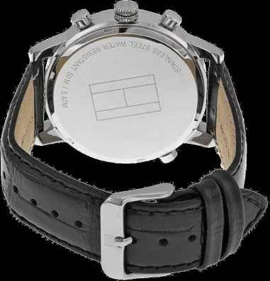 Montre Homme Tommy Hilfiger Harrison 1790875 Bracelet en cuir Noir vue 3